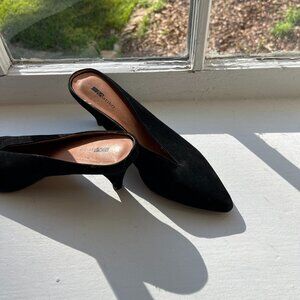 MATIKO - Black Suede - Mules - US 7.5